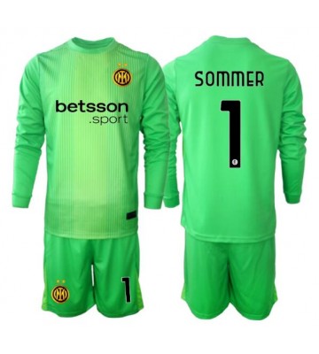 Inter Milan Yann Sommer #1 Målvakt Tredjeställ Barn 2025-26 Långärmad (+ Korta byxor)